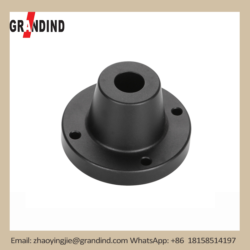 Zwart oxide aluminium flensbus | CNC-precisiecomponent - GRANDIND